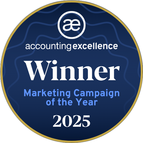 Winner — Marketing Campaign of the Year (2025) Accounting Excellence Awards 2025 — Winner, Marketing Campaign of the Year